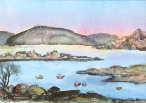 Picture of Scotland Water Color Painting